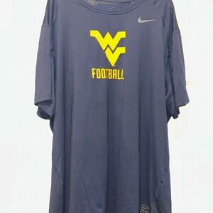Nike Men's West Virginia Navy Super Lightweight, Breathable Back T-Shirt